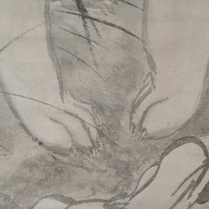 Edo P. Ink Painting of Okami (Wolf) ー月僊