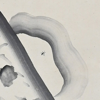 Meiji p. Zen Skull Painting ー尾竹 竹坡