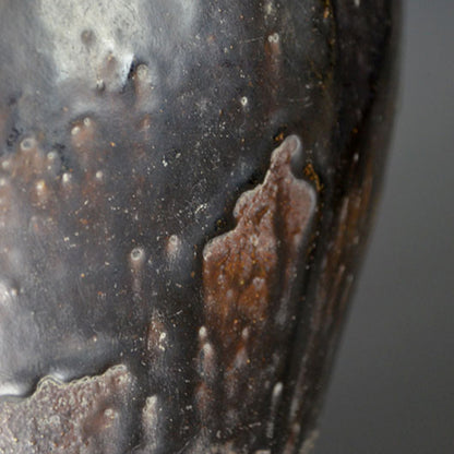 Rare Edo p. Kuro Satsuma Naeshirogawa Open Jar