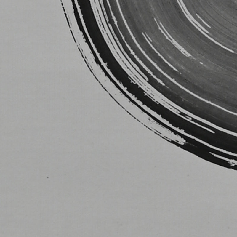 Fabulous modern Zen Circle Calligraphy Scroll